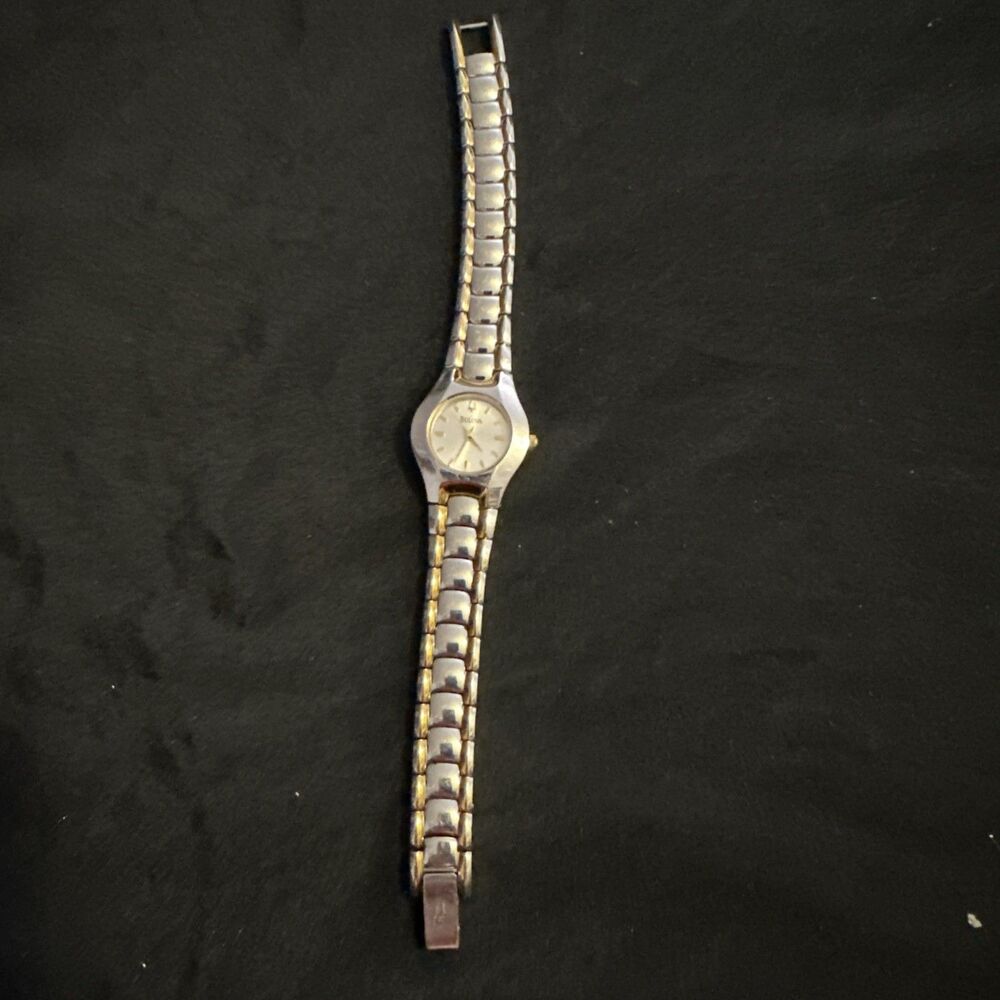 Bulova Ladies Classic Collection Two-Tone Stainless Steel Watch 98T84 - Running